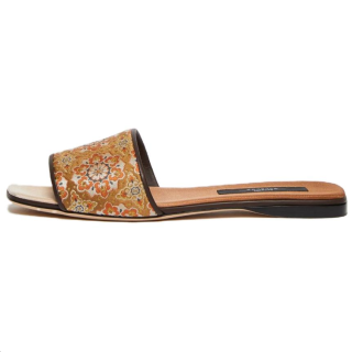 WEEKEND MaxMara Slide Slippers Women's Yellow