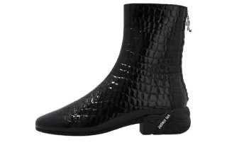 RAF SIMONS Leather Ankle Boots Men's Black