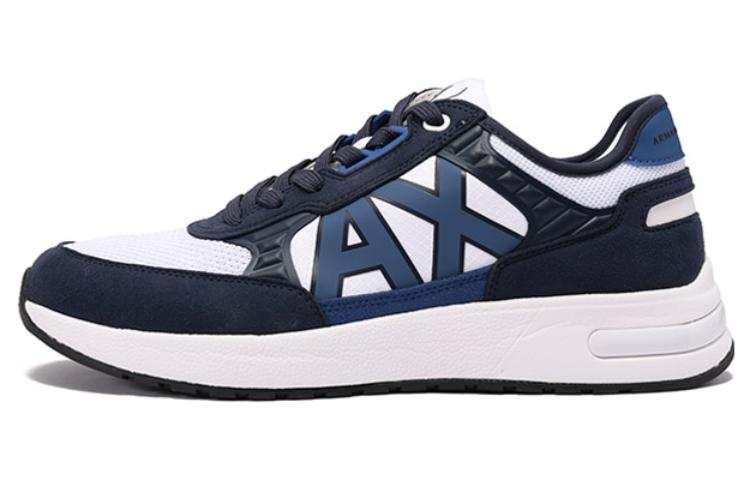 ARMANI EXCHANGE ARMANI EXCHANGEAE Low top Casual Shoes Men's White Marine Blue