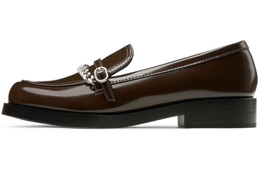 CHARLES&KEITH Small Ck Pu Loafers 3.1cm Women's