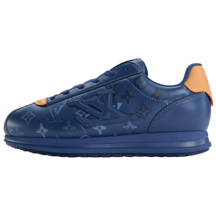 LOUIS VUITTON X Nigo Collaboration Buttersoft FW25 Cow Leather Low top Casual Shoes Men's Blue