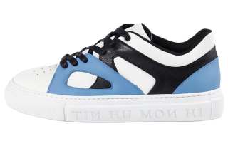 IH NOM UH NIT Leather Low top Skateboard Shoes Men's Blue White