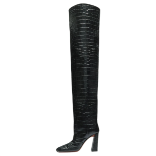 AMINA MUADDI Over the knee Boots 9.5cm Women's Black
