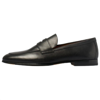 DOUCAL'S Leather Casual Shoes Men's Black