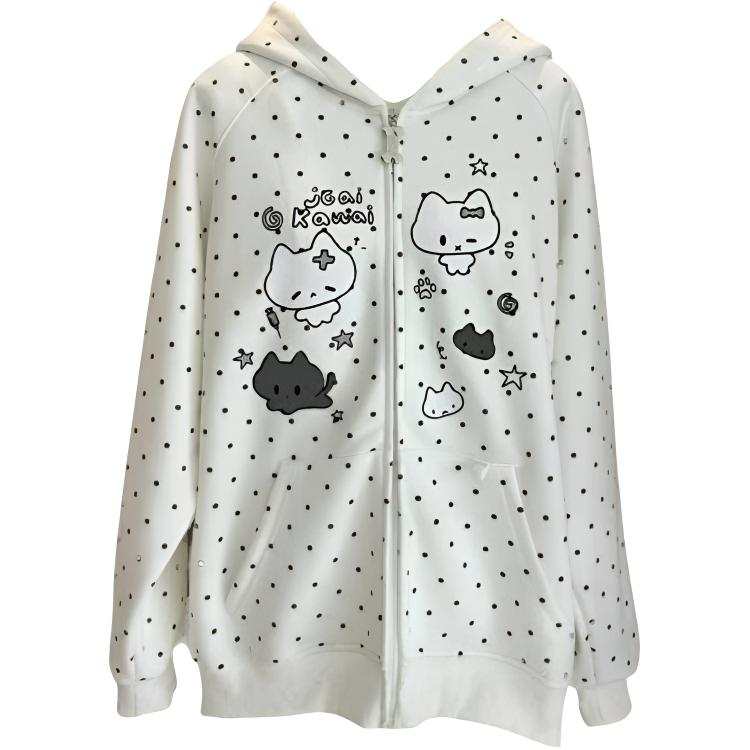 Cotton Gene Sweatshirts Women's Hooded Thin Cardigan