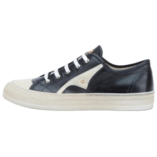 MOMA Verso Leather Low top Skateboard Shoes Men's Black