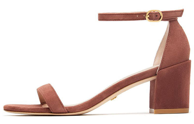 Stuart Weitzman Stuart Weitzman/SW Leather One Strap Sandals Women's Red