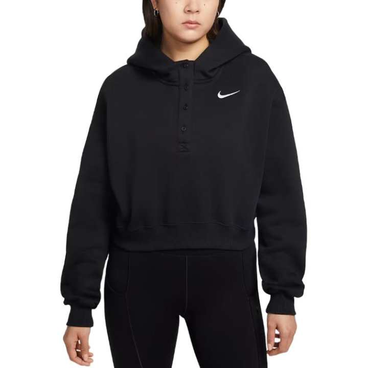 Nike Nike Sweatshirts Women's Black Hooded Moderate Regular