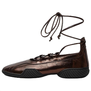 MIISTA Averie Sheepskin Casual Shoes Women's Gold Brown