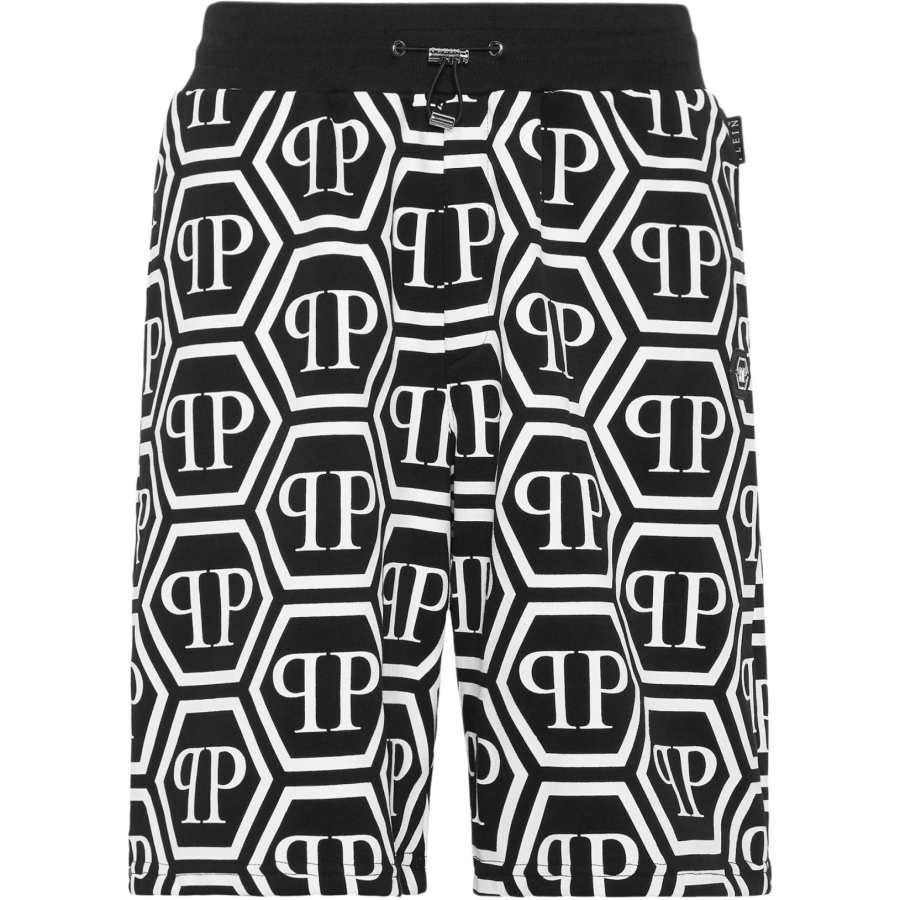 PHILIPP PLEIN Philipp Plein monogram drawstring track shorts