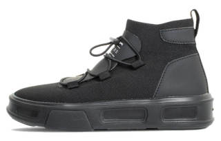 FESSURA Abrasion Resistant Mid top Skateboard Shoes Men's Black