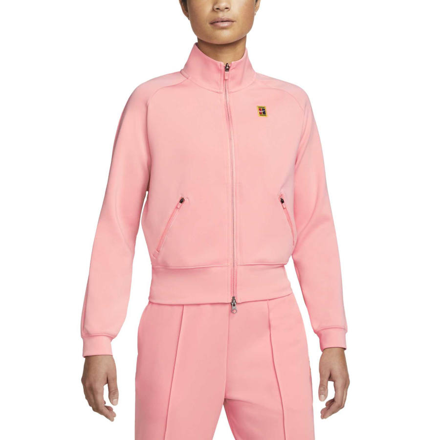 Nike Nike Court Jackets Women's Bleached Coral Stand Collar Moderate Other