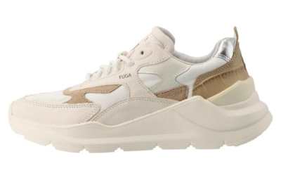 D.A.T.E. D.A.T.E Fuga Natural Leather Low top Casual Shoes Women's Beige
