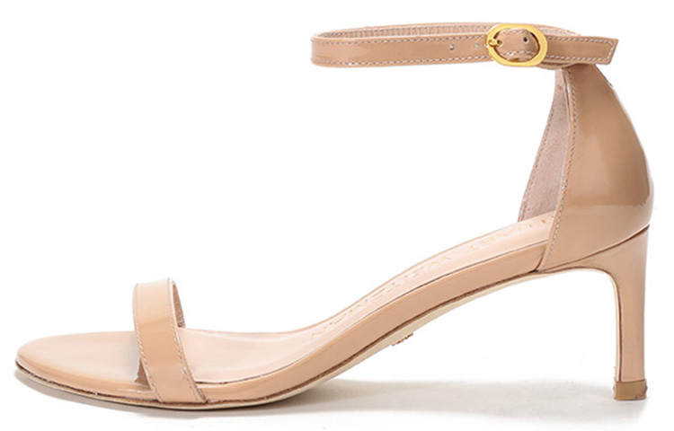 Stuart Weitzman Stuart Weitzman/SW Leather Slim Heel Fashion Sandal 7cm Women's Nude