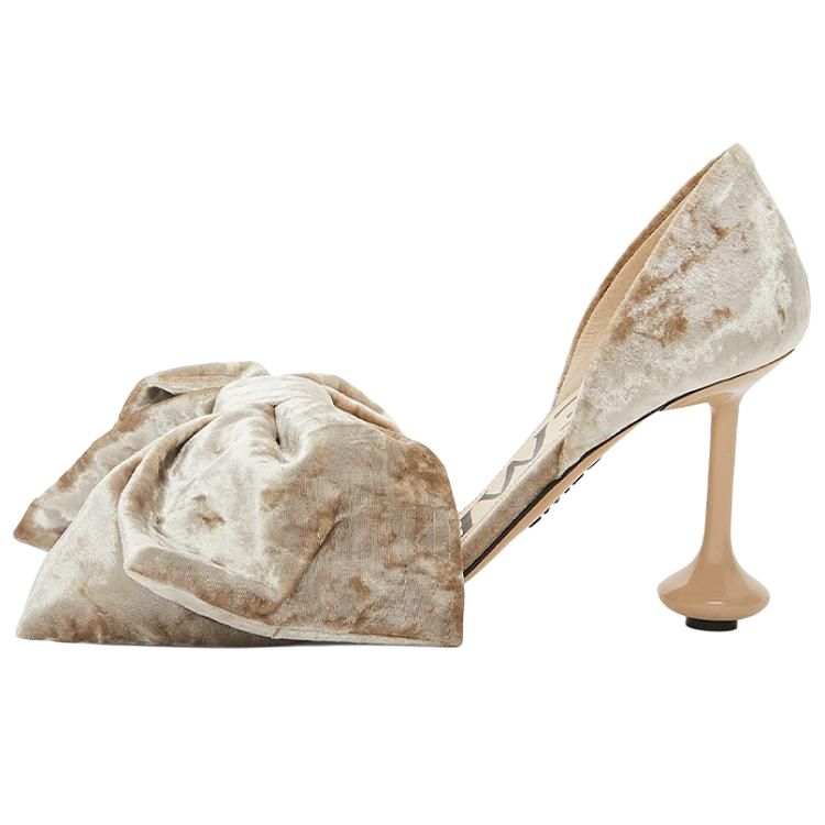 LOEWE LOEWE Toy Bow 90mm Velvet Sandals