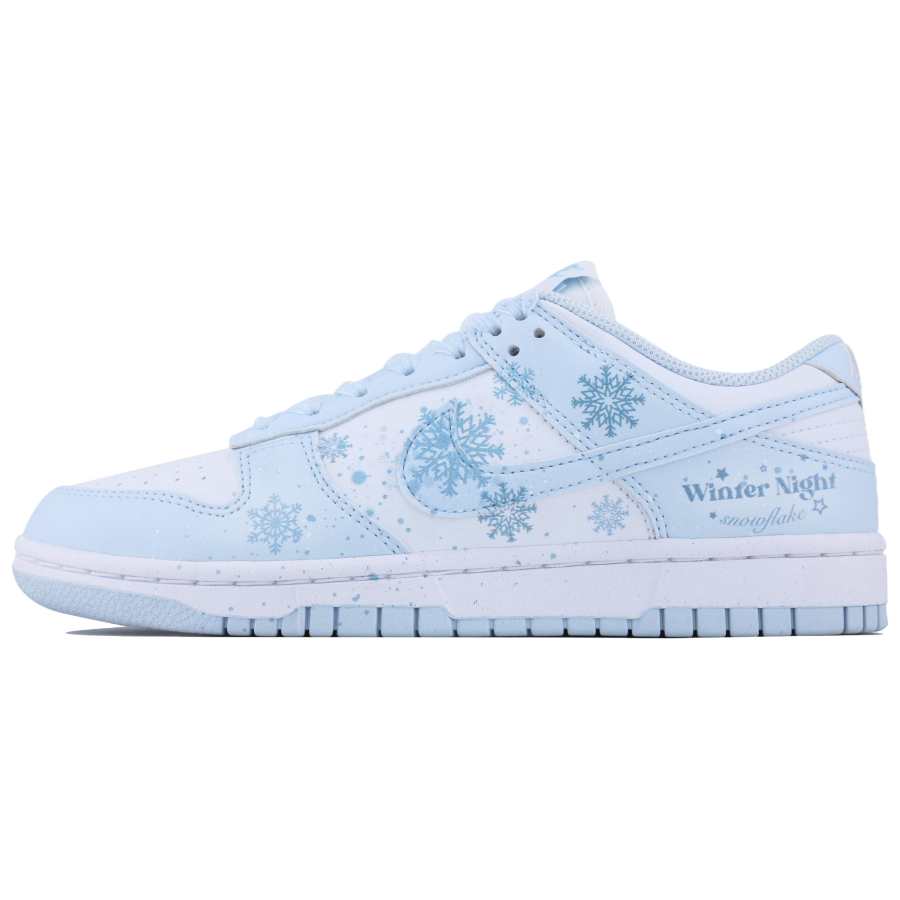 Nike Nike Dunk Winter Love Song Abrasion Resistant Abrasion Resistant Low top Skateboard Shoes Women's Blue White