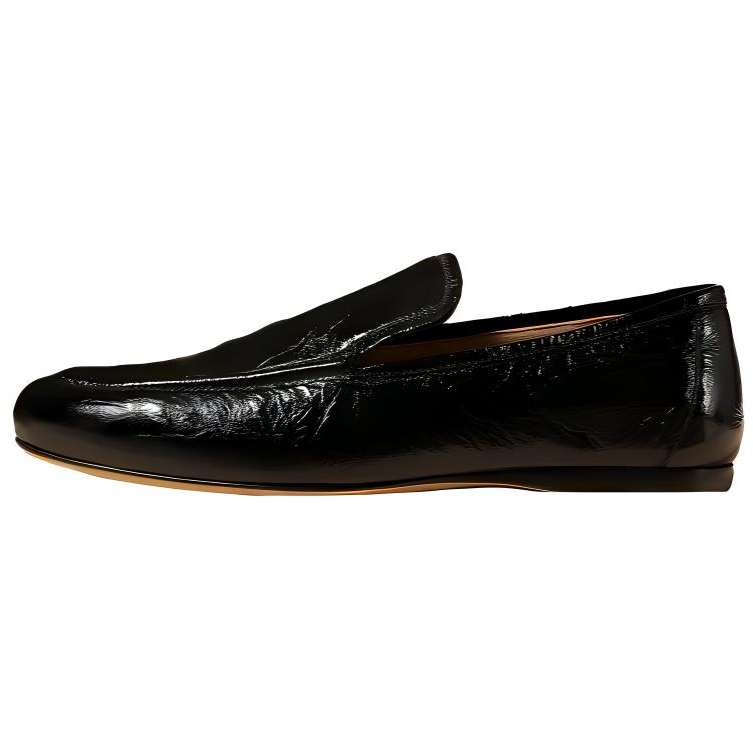 KHAITE The Alessia Crinkled Loafers Women's