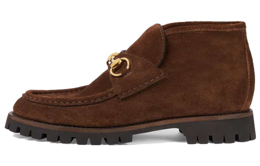 Gucci Wmns Horsebit Ankle Boot 'Washed Brown' Women's