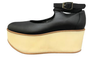 Tokyo Bopper Cow Leather Low top Casual Shoes 7cm Women's Black