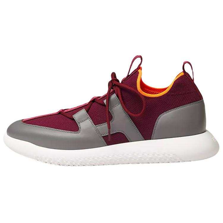 HERMES Duel Abrasion Resistant Abrasion Resistant Low top Casual Shoes Men's Red