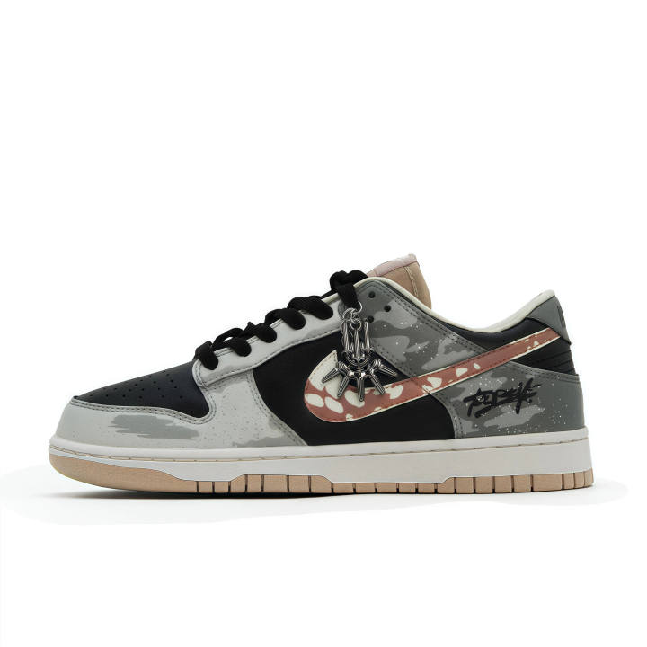 Nike Nike Dunk Y VELE Quality, Stone Gray Thorn Cushioning Abrasion Resistant Cushioning, Wear Resistant Low top