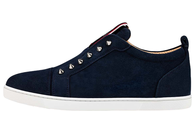 Christian Louboutin CL Low top Stylish Skateboarding Shoes Men's Blue