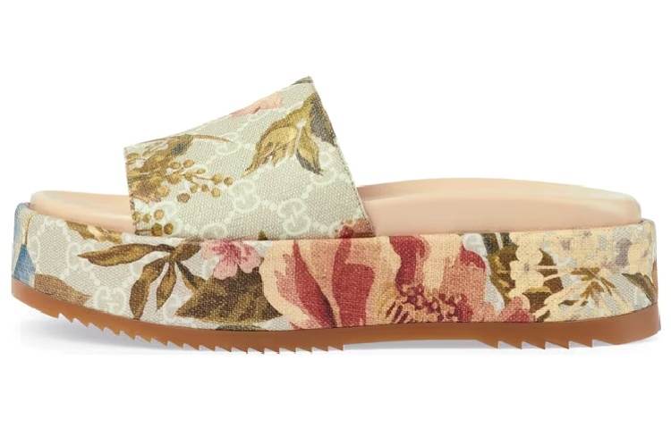 GUCCI Quiet Slide Slippers Women's Multicolor