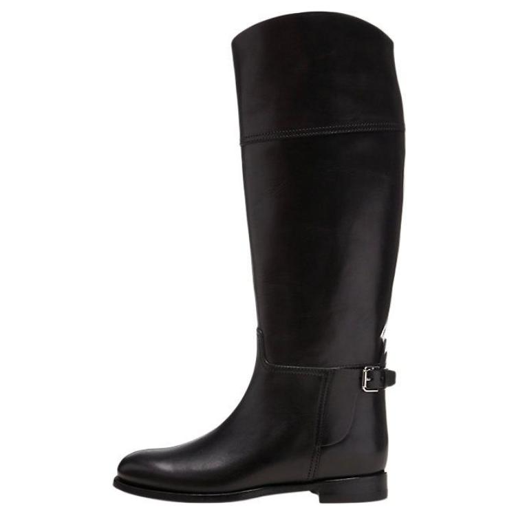 Ralph Lauren Collection Sallen Leather Knee high Boots Women's Black