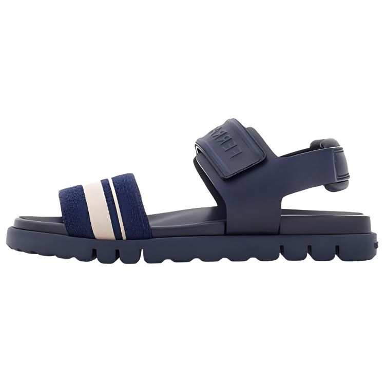 Ferragamo FERRAGAMO Fabric One Strap Sandals Men's Blue