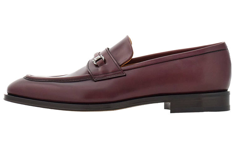 Ferragamo FERRAGAMO Gancio-plaque Leather Loafers