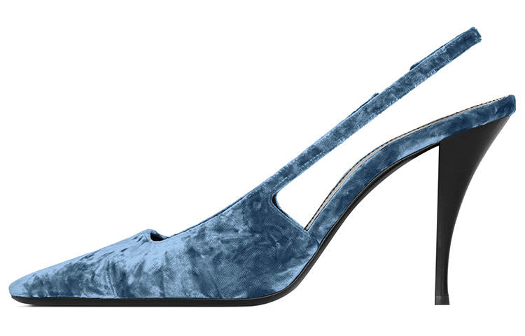 SAINT LAURENT Slim Heel High Heels 9cm Women's Blue