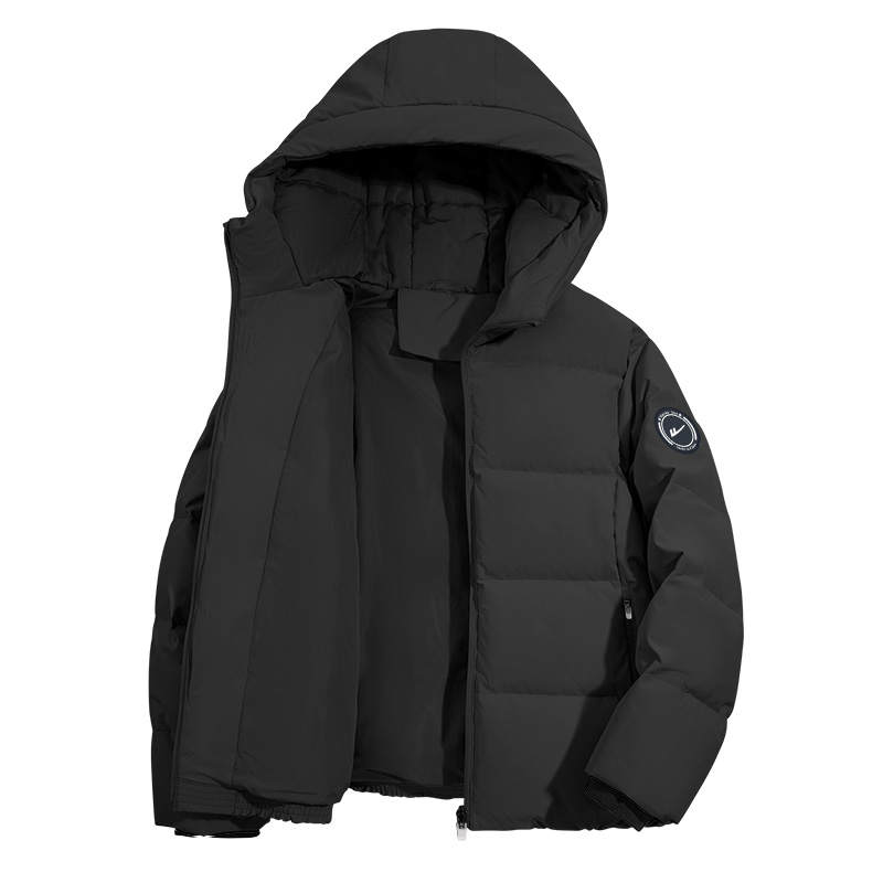 WARRIOR WARRIOR Kids Down Jackets Hooded Thickened Down Jacket Moderate Waterproof