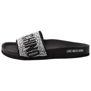 LOVE MOSCHINO Slide Slippers Women's Black