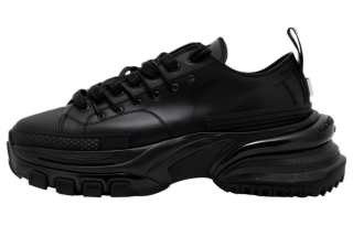 WOOYOUNGMI Leather Low top Casual Shoes Men's Black