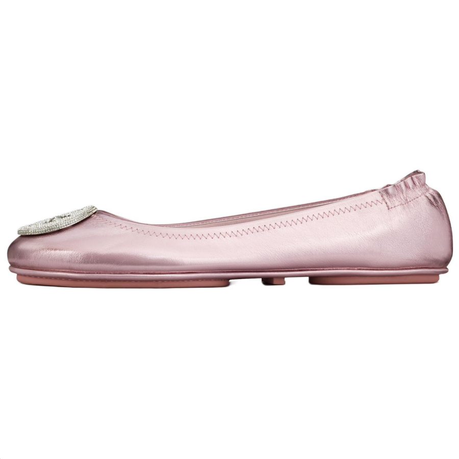 TORY BURCH Minnie Leather Casual Shoes Women's Bright Pink
