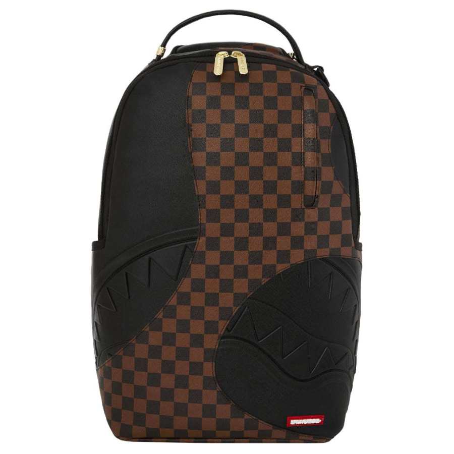 SPRAYGROUND SPRAYGROUND Polyvinyl Chloride Backpack Unisex Black & Dark Brown