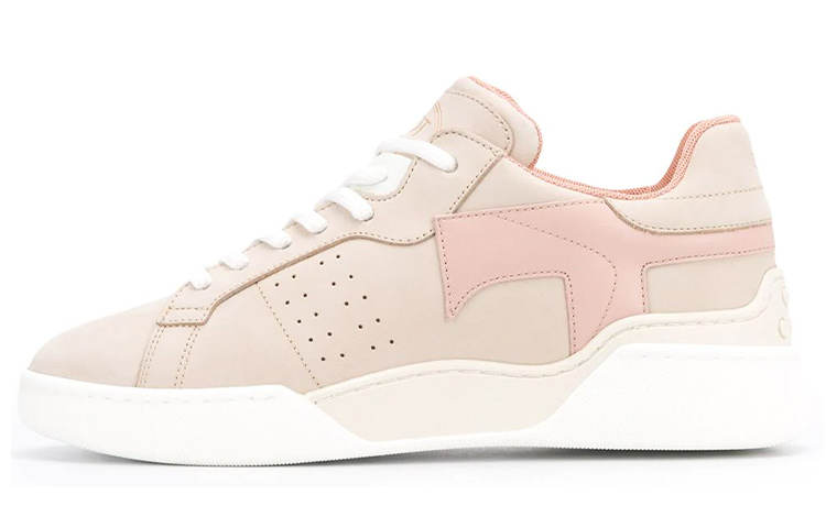 TOD'S Cow Leather Low top Casual Shoes Women's Beige
