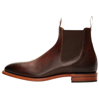 R.M.WILLIAMS Leather Chelsea Boots Men's Red Brown