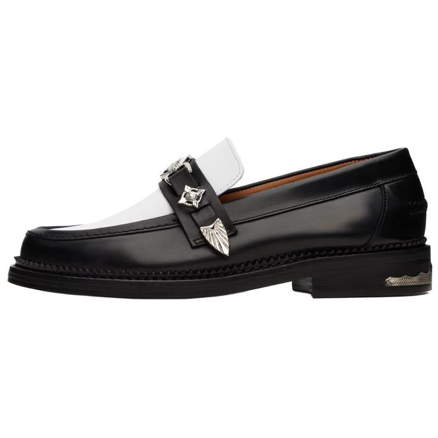 TOGA VIRILIS Leather Loafers Men's Black White