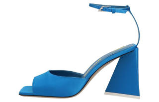 The Attico Piper Open Toe Satin Sandals Women's