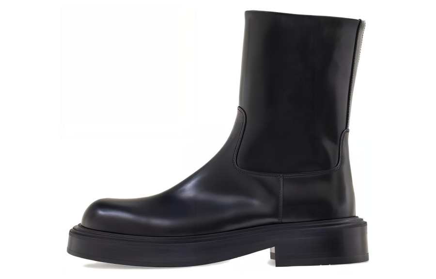 Ferragamo FERRAGAMO Leather Ankle Boots 2cm Women's Black