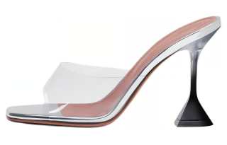 AMINA MUADDI Lupita 95mm Transparent Mules