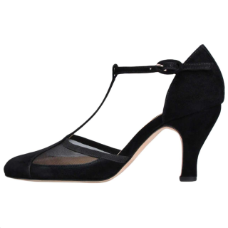 Repetto Baya Slim Heel High Heels 7cm Women's Black