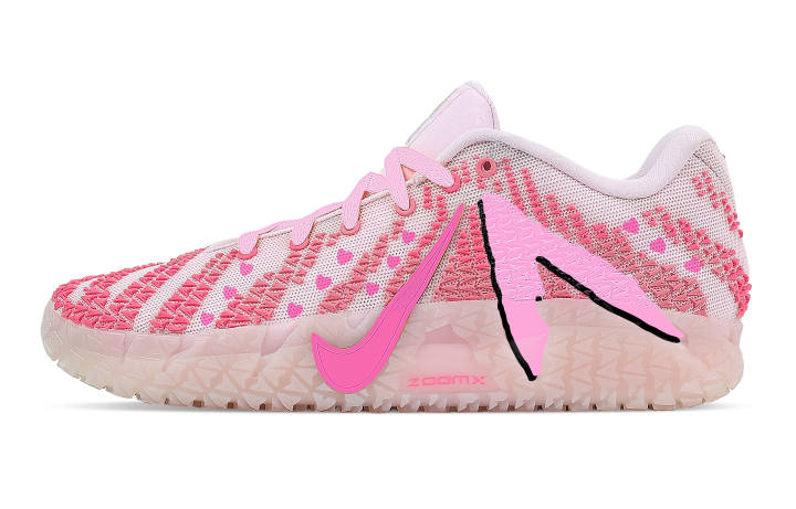 Nike Nike Ja Morant 3 Dopamine Dressing Pony Rebound Grip Low top Basketball Shoes Men's Pink