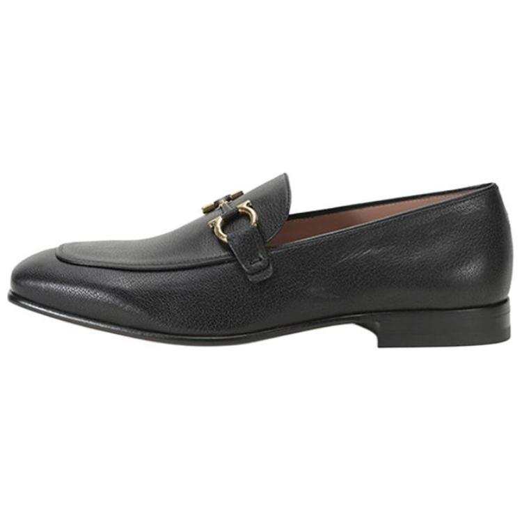 Ferragamo FERRAGAMO Gancini Loafers Men's Black
