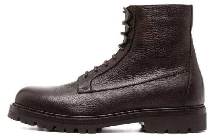 Brunello Cucinelli Brunello Cucinelli Leather Ankle Boots Men's Umber