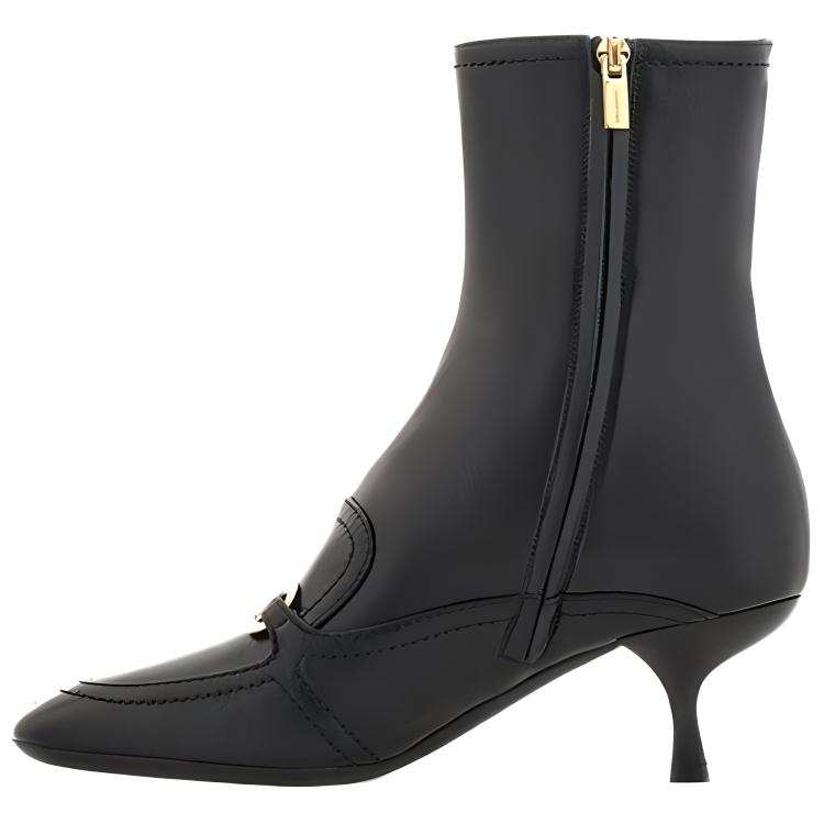 Ferragamo FERRAGAMO Vara Ankle Boots 5.5cm Women's Black