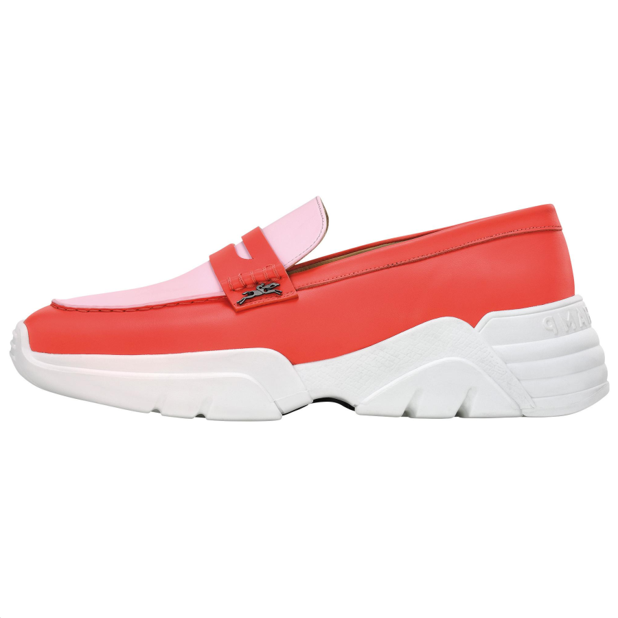 LONGCHAMP Au Sultan Loafers 5CM Women's Red