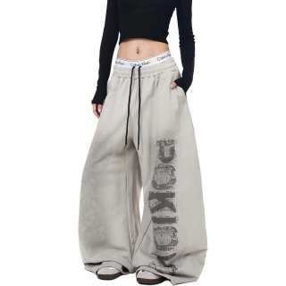 UNA RETA Casual Pants Unisex Moderate Sweatpants