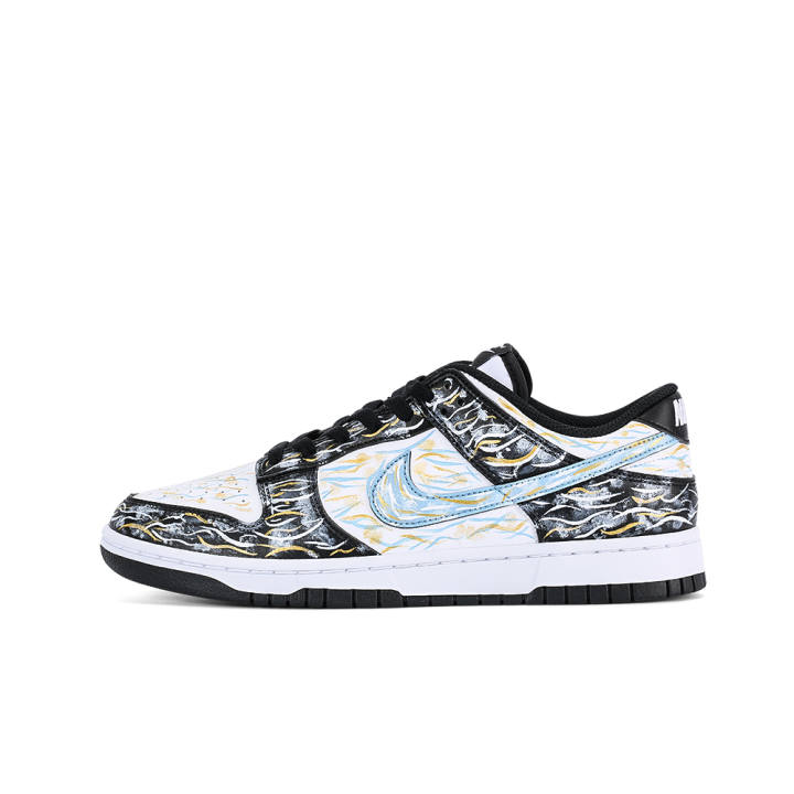 Nike Nike Dunk Unicorn Manufacturing Coverage Balance Coverage Balance Low top Skateboard Shoes Men's Blue